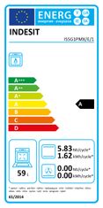 Indesit INDESIT pečica | IS5G1PMX/E/1 | Plinska kuhalna plošča | Plinska pečica | Nerjaveče jeklo | Širina 50 cm | Žar | Globina 60 cm | 59 L