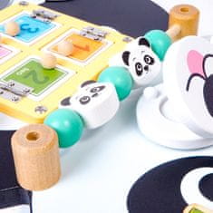 Aga4Kids Montessori lesena tabla Panda