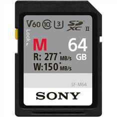 Sony Sony | 64 GB pomnilniške kartice SDXC Class10 UHS-II U3 V60 Tough | 64 GB | SDXC | Flash spomin razreda 10