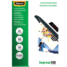 Fellowes Fellowes | Vrečke za laminiranje | A3 (297 x 420 mm) | Glossy | Transparent