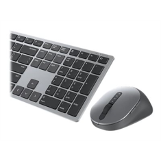 DELL Dell | Premier Multi-Device Keyboard and Mouse | KM7321W | Komplet tipkovnice in miške | Brezžični | Vključene baterije | ZDA | Titanovo siva | Brezžična povezava