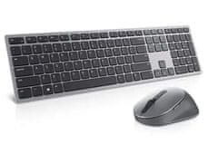 DELL Dell | Premier Multi-Device Keyboard and Mouse | KM7321W | Komplet tipkovnice in miške | Brezžični | Vključene baterije | ZDA | Titanovo siva | Brezžična povezava