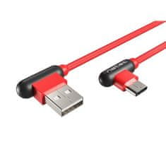 Natec Natec | Kabel USB-C | Moški | 4-pinski USB tipa A | Moški | Črna | Rdeča | 24-pinski USB-C | 1 m