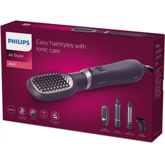 Philips Philips | Hair Styler | BHA313/00 3000 Series | Garancija 24 mesecev | Ionsko oblikovanje | Temperatura (maks.) °C | Število stopenj ogrevanja 3 | Zaslon | 800 W | Vijolična