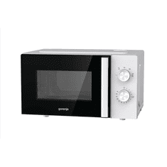 Gorenje Gorenje | MO20E1WH | Prostostoječa mikrovalovna pečica | 20 L | 800 W | Žar | Bela