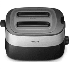 Philips Philips | HD2517/90 Daily Collection | Toaster | Moč 830 W | Število vtičnic 2 | Material ohišja plastika | Črna/nerezno jeklo