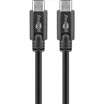 Goobay Goobay | Kabel USB-C | Moški | 24-pinski USB-C | Moški | Črna | 24-pinski USB-C | 0,5 m