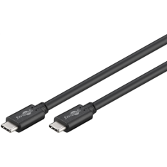 Goobay Goobay | Kabel USB-C | Moški | 24-pinski USB-C | Moški | Črna | 24-pinski USB-C | 0,5 m