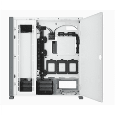 Corsair Corsair | Ohišje iz kaljenega stekla | 7000D AIRFLOW | Stransko okno | Bela | Full-tower | Napajalnik ni vključen | ATX
