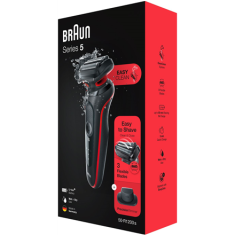 Braun Brivnik Braun 51-R1200s, Čas delovanja (največ) 50 min, Mokro in suho, Barva: črna/rdeča