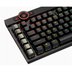 Corsair Corsair | K100 RGB optična | Mehanska gaming tipkovnica | ZDA | Žična | Črna/rdeča