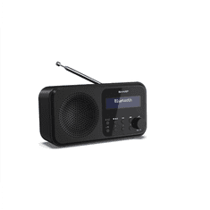 Sharp Sharp DR-P420(BK) Prenosni digitalni radio Tokyo, FM/DAB/DAB+, Bluetooth 5.0, napajanje prek USB ali baterije, črn Sharp | črna | DR-P420(BK) | Prenosni digitalni radio Tokyo | USB | modra