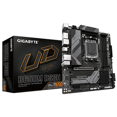 Gigabyte Gigabyte | B650M DS3H 1.0 M/B | Družina procesorjev AMD | Procesorska vtičnica AM5 | DDR5 DIMM | Pomnilniške reže 4 | Podprti vmesniki za trdi disk SATA, M.2 | Število priključkov SATA 4 | Čipni nabor