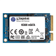 Kingston Kingston | KC600 | 1000 GB | format SSD | vmesnik SSD mSATA | hitrost branja 550 MB/s | hitrost zapisovanja 520 MB/s