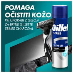 Gillette Mach3 System H+6 Charcoal moška britvica