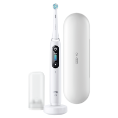 Oral-B Oral-B | Električna zobna ščetka | serija iO8 | Brezžična | Za odrasle | Število vključenih glav ščetke 1 | Število načinov ščetkanja 6 | White Alabaster