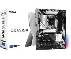 ASRock ASRock | B760 PRO RS/D4 | Družina procesorjev Intel | Procesorska vtičnica LGA1700 | DDR4 DIMM | Pomnilniške reže 4 | Podprti vmesniki za trdi disk SATA, M.2 | Število priključkov SATA 4 | Intelov čip