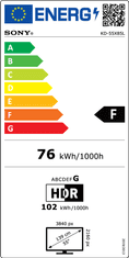 Sony Sony | Televizor | KD55X85L | 55" (139 cm) | Pametni televizor | Android | 4K UHD | Črna