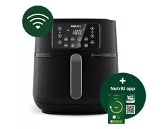 Philips Philips | XXL Connected Air Fryer | HD9285/93 5000 Series | Moč 2000 W | Zmogljivost 7,2 L | Črna