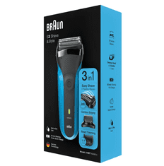 Braun Braun | Brivnik s prirezovalnikom | Shave&amp;Style 310BT | Brezžični | Mokro in suho | Število stopenj dolžine 5 | Črna/modra