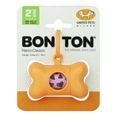 United Pets Dozirnik Vrečk za Hišne Ljubljenčke United Pets Bon Ton Nano Classic Pes Oranžna Reciklirana plastika (6 x 3 x 4 cm)