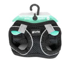 GLORIA Pas za psa Gloria Air Mesh Trek Star Prilagodljiv Črna Velikost XXXS (18-20 cm)