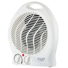 Adler Adler AD 7728 grelnik z ventilatorjem, 2000 W, z dvema stopnjama moči, bel