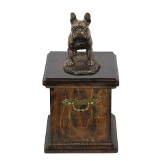 Artdog Francoski buldog, Frenchie - urna za pasji pepel, urna s kipcem, personalizirana urna za pasji pepel znamke Art-Dog