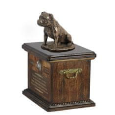 Artdog Staffordshire Bull Terrier, Staffy IV - urna za pasji pepel, urna s kipcem, personalizirana urna za pasji pepel znamke Art-Dog