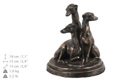 Artdog Whippet - urna za pasji pepel, urna s kipcem, personalizirana urna za pasji pepel znamke Art-Dog