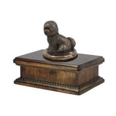 Artdog Bichon Frise, Bichon Tenerife, Bichon a poil frise - urn for dog ashes, classic urn with a statuette, elegant urn with a dog by Art-Dog brand