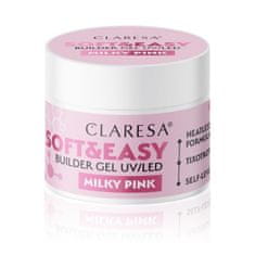 Claresa Claresa gradbeni gel Soft&amp;Easy gel mlečno roza 90g