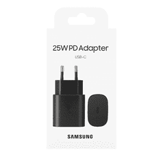 Samsung HIŠNI POLNILEC 220V adapter EP-TA800NBE Super Fast Charge 25W (EU Blister) -črn