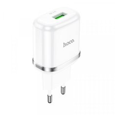 Pametni hišni polnilec adapter N3 18W z 3.0 QC USB vtičem bel