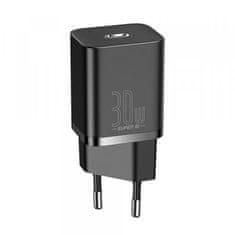 BASEUS Adapter hišni polnilec 220V Super-SI Quick Charge 30W vhod Type C - Original (EU Blister) črn