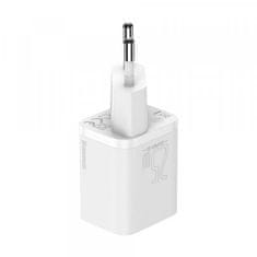 BASEUS Hišni polnilec 220V Super-SI Quick Charge 25W vhod Type C s kablom Type C - Original (EU Blister) bel