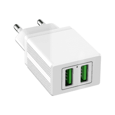 Adapter E26 hišni polnilec 2x USB A 2,1A Quick Charge - Original (EU Blister) bel