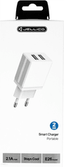 Adapter E26 hišni polnilec 2x USB A 2,1A Quick Charge - Original (EU Blister) bel