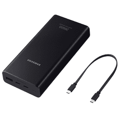 Original zunanja baterija EB-P5300XJE powerbank 20000 mAh 25W Super Fast Charge Type C - črn