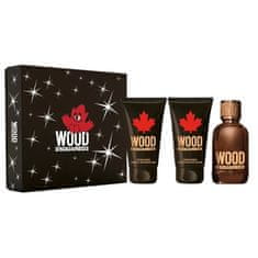 shumee Wood Pour Homme set toaletna voda v spreju 100 ml + gel za tuširanje 100 ml + balzam za po britju 100 ml