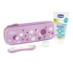 shumee Always with a Smile set zobna pasta 50ml + zobna ščetka + etui 6-36m Lila