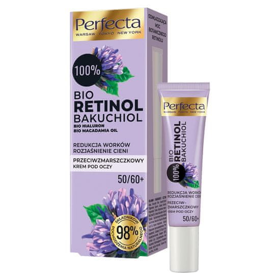 shumee Bio Retinol krema proti gubam za oči in veke 50/60+ 15 ml