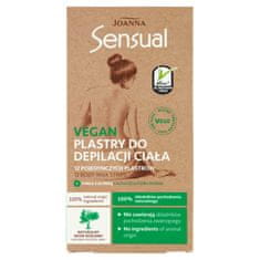 shumee Sensual Vegan depilacijski trakovi za telo 12 kos + tuba s pomirjevalnim oljem 10 ml