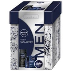 shumee Men Deep Collection set univerzalna krema 75 ml + roll-on antiperspirant 50 ml + 3v1 gel za tuširanje 250 ml + antibakterijska voda po britju 100 ml