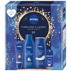 shumee Timeless Classic set krema za roke 100 ml + gel za tuširanje 250 ml + roll-on antiperspirant 50 ml + mleko za telo 250 ml