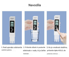 Homey Tester za analizo pitne vode | Merilnik trdote vode | EC in TDS meter | Test pitne vode