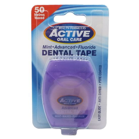 shumee Dental Tape mint povoščen trak s fluoridom 50 metrov