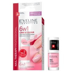 shumee 6v1 Care&amp;Color balzam za nohte, ki daje barvo Rose 5 ml