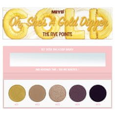 shumee The Five Points Palette Oh She's A Gold Digger paleta senčil za oči 6,5 g