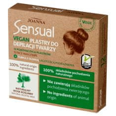 shumee Sensual Vegan depilacijski trakovi za obraz 12 kos + tuba pomirjujočega oljčnega olja 10 ml